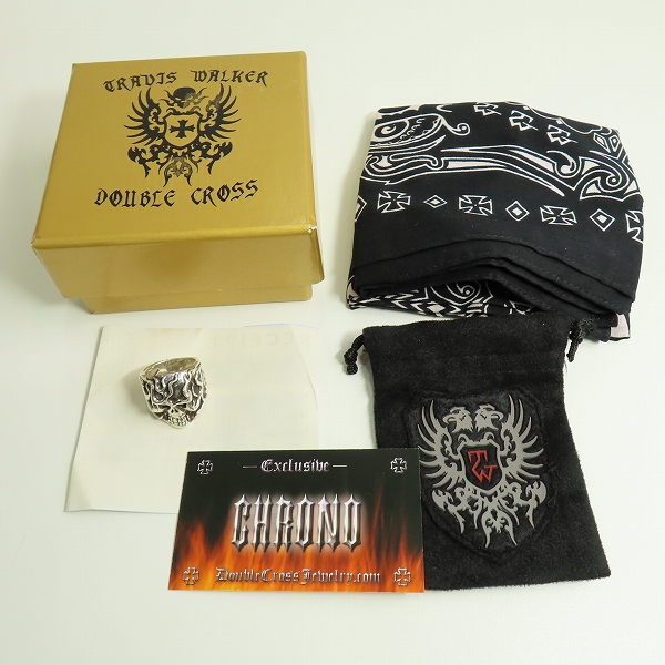 実際に弊社で買取させて頂いた【ギャラ付】TRAVIS WALKER/トラヴィスワーカー フレイミング オリジナル スカル リング/18-20.5号の画像 8枚目