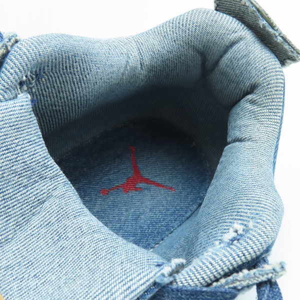 実際に弊社で買取させて頂いたNIKE×LEVIS/ナイキ×リーバイス AIR JORDAN 4 RETRO NRG/エア ジョーダン 4 レトロ AO2571-401/27.5の画像 4枚目