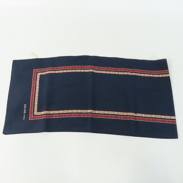 実際に弊社で買取させて頂いたCELINE/セリーヌ PURE SOIE シルク スカーフ/ストール の画像 1枚目