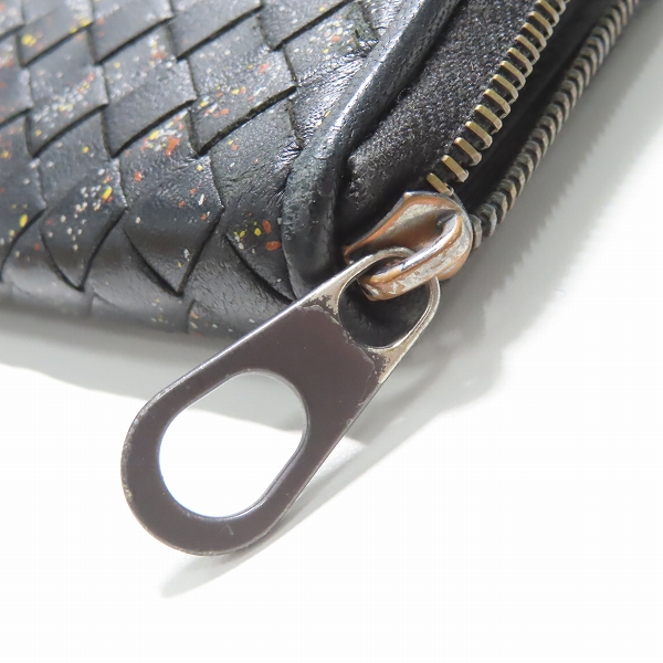 実際に弊社で買取させて頂いたBOTTEGA VENETA/ボッテガヴェネタ イントレチャート ラウンドファスナーウォレット/長財布の画像 7枚目