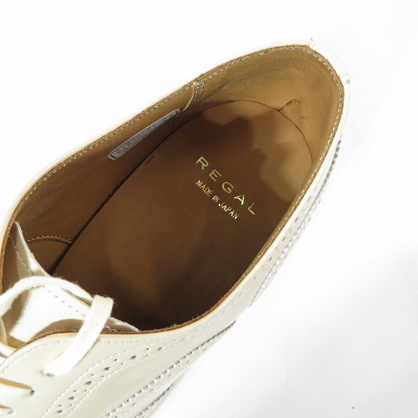 実際に弊社で買取させて頂いたREGAL/リーガル ウイングチップヒールパンプス F80F/24.0 ライトピンクの画像 4枚目