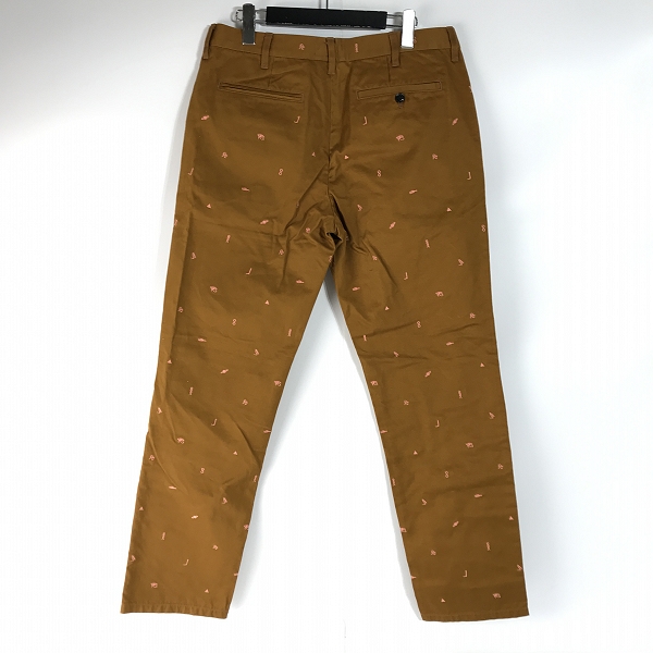 実際に弊社で買取させて頂いたPaul smith/ポールスミス 刺繍/総柄 チノパンツ/ワークパンツ PR-5Y-67391/Lの画像 1枚目