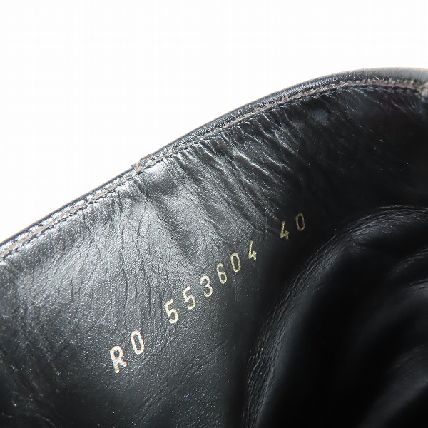 実際に弊社で買取させて頂いたSAINT LAURENT PARIS/サンローランパリ  19SS バックル装飾ワイアットハーネスブーツ 553604/40の画像 5枚目