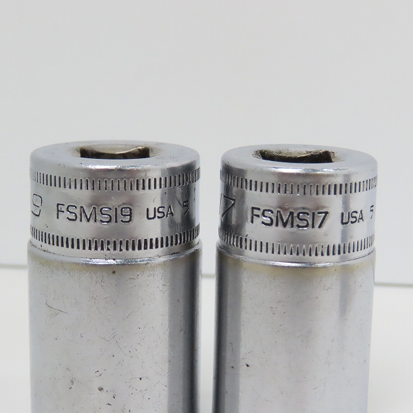 実際に弊社で買取させて頂いたSnap-on/スナップオン 3/8インチ ソケット FSMS19/17/14/13/12/10/8  7点セットの画像 2枚目