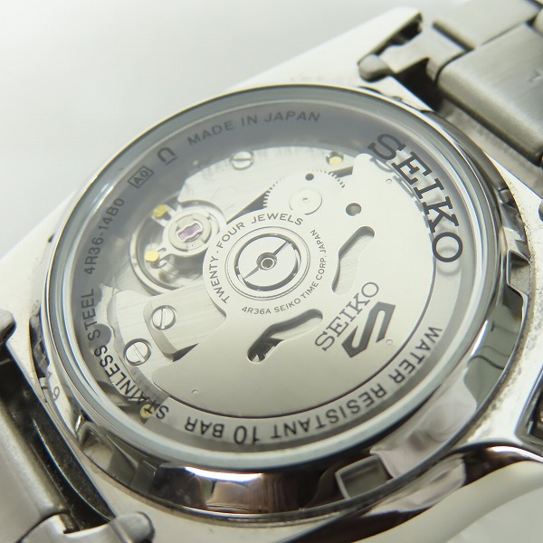 実際に弊社で買取させて頂いたSEIKO/セイコー SEIKO5 セイコー5 SKX mid-size Sports Style 自動巻 腕時計 SBSA225 4R36-14B0の画像 4枚目