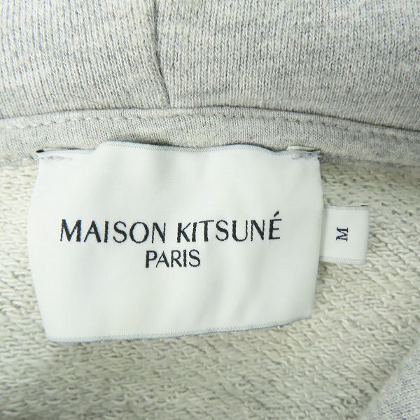 実際に弊社で買取させて頂いたMAISON KITSUNE/メゾン キツネ プルオーバー パーカー グレー Mの画像 2枚目