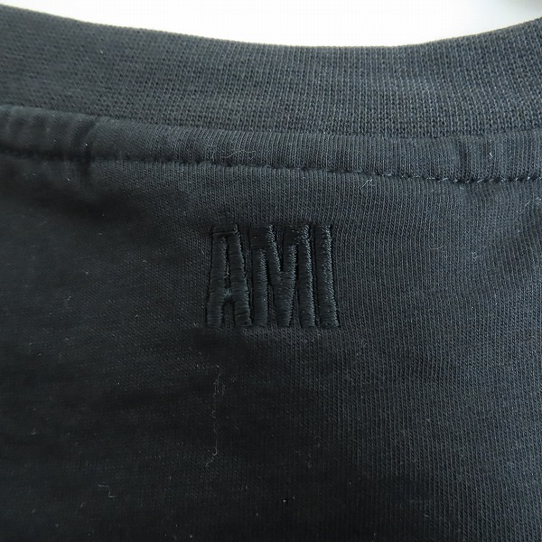 実際に弊社で買取させて頂いたAMI Alexandre Mattiussi/アミ アレクサンドルマテュッシ ロゴ 刺繍 半袖Tシャツ/Lの画像 7枚目
