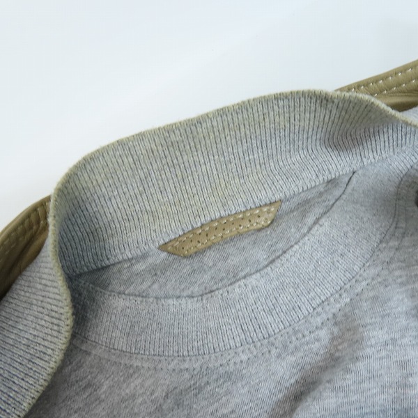 実際に弊社で買取させて頂いたDIESEL/ディーゼル シープスキン パンチングレザー ジップアップジャケット Sの画像 5枚目