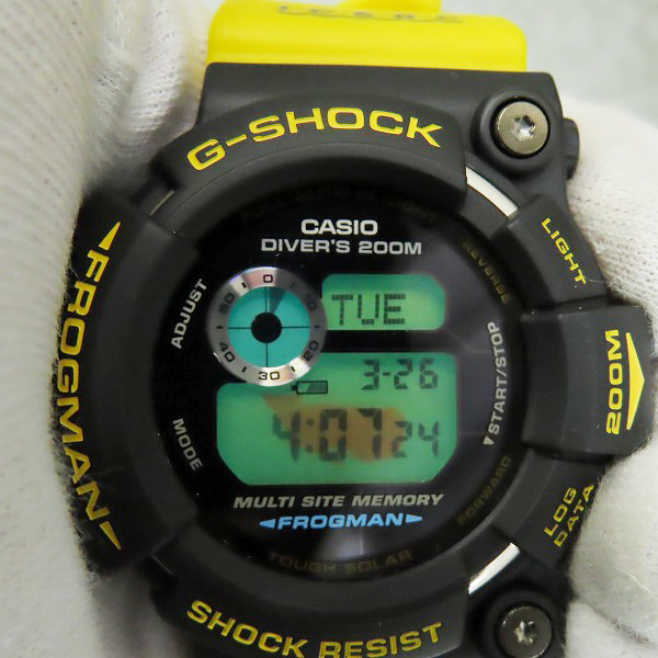 実際に弊社で買取させて頂いたG-SHOCK/Gショック 第4回イルクジ FROGMAN/フロッグマン タフソーラー GW-204K-9JRの画像 4枚目
