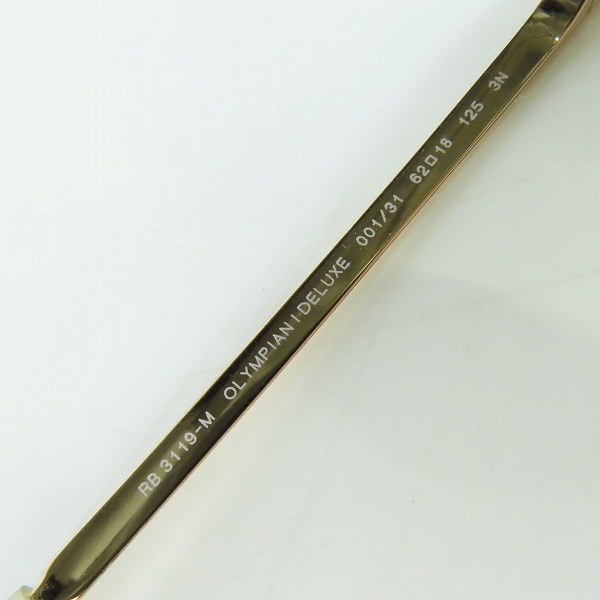 実際に弊社で買取させて頂いたRay-Ban/レイバン OLYMPIAN I DELUXE RB3119-M 001/31の画像 8枚目