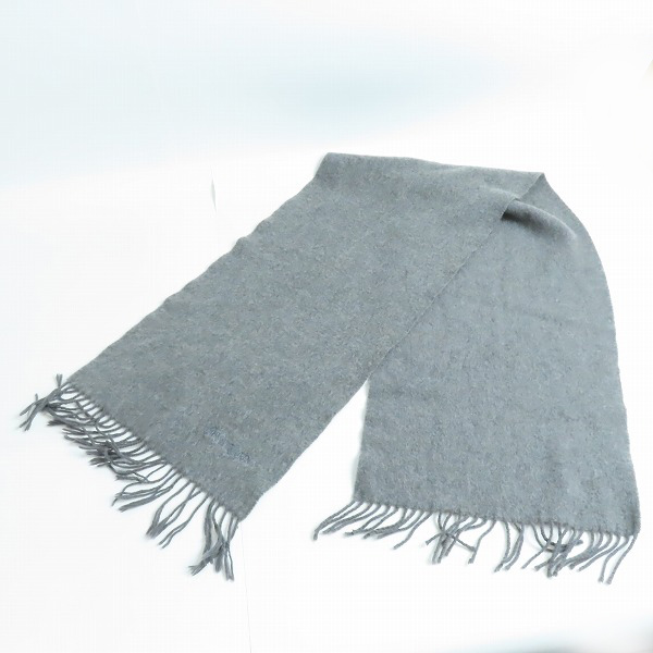 実際に弊社で買取させて頂いたYSL/YVES SAINT LAURENT/イヴサンローラン マフラー/ストール グレーの画像 2枚目