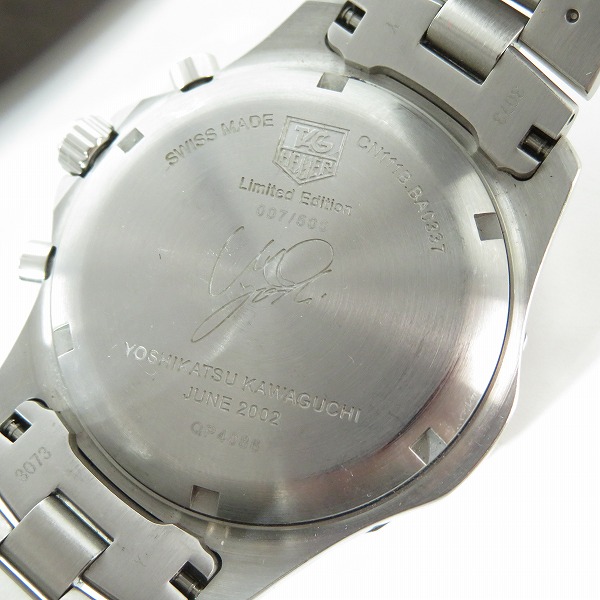 実際に弊社で買取させて頂いたTAG Heuer/タグホイヤー エクスクルーシブ 川口能活モデル CN111B.BA0337【動作未確認】の画像 4枚目