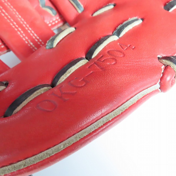 実際に弊社で買取させて頂いたHI-GOLD/ハイゴールド 己極シリーズ 軟式/内野手 右投げグローブ/OKG-7504の画像 5枚目
