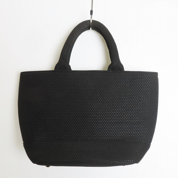 実際に弊社で買取させて頂いたHYDROGEN/ハイドロゲン ロゴチャーム付 ハンドバッグ ブラック の画像 1枚目