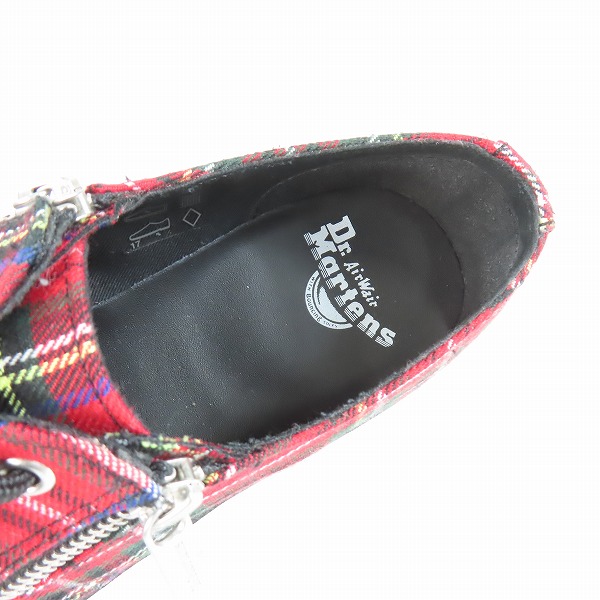 実際に弊社で買取させて頂いたDr.Martens/ドクターマーチン ZIP チェック 3ホール ブーツ 1461/UK7の画像 4枚目