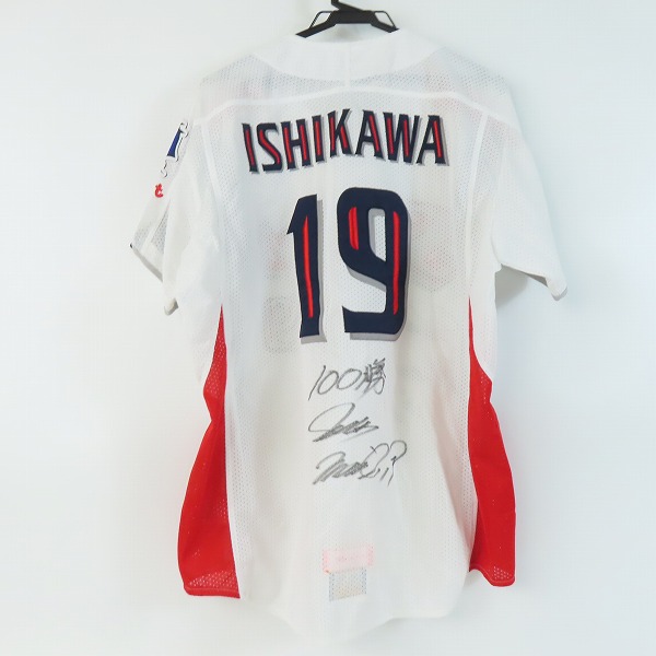 実際に弊社で買取させて頂いた(2)ZETT×BEAMS/ゼット×ビームス 東京ヤクルトスワローズ レプリカユニフォーム #19 石川雅規 YSRP2/フリー（XL）の画像 1枚目