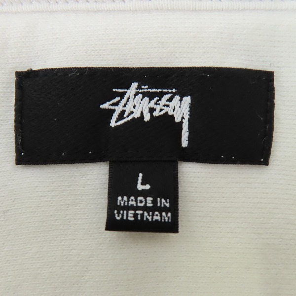 実際に弊社で買取させて頂いたSTUSSY/ステューシー Holiday 21/21AW Stock Logo Applique プルオーバーパーカー 118461/Lの画像 2枚目