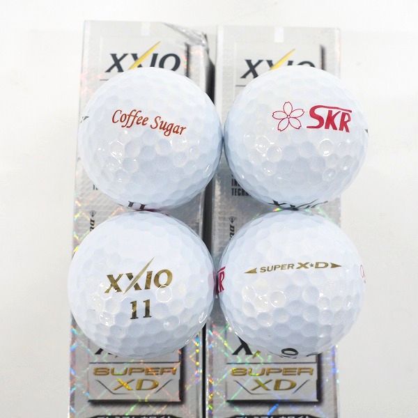 実際に弊社で買取させて頂いた【未使用/オウンネーム】DUNLOP/ダンロップ XXIO/ゼクシオ SUPER XD ゴルフボール  計1ダースの画像 1枚目