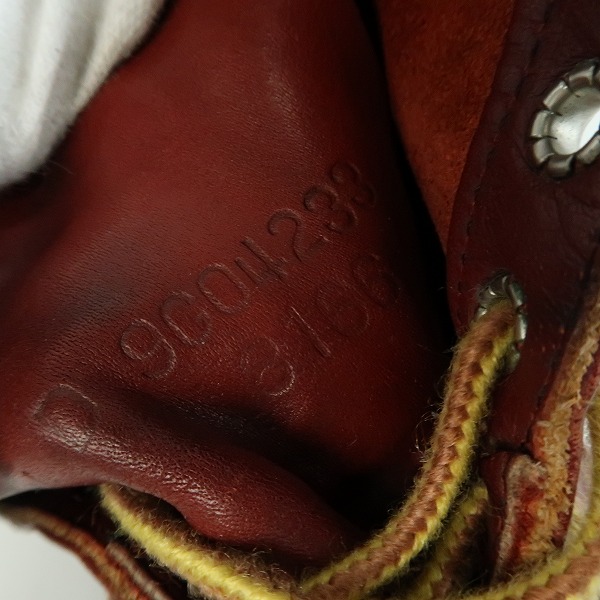 実際に弊社で買取させて頂いたRED WING/レッドウィング アイリッシュセッター ブーツ 犬タグ 8166/6.5D の画像 7枚目