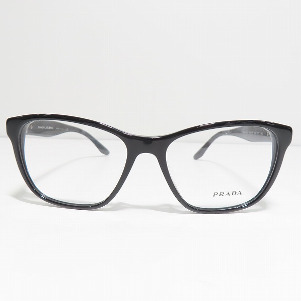 実際に弊社で買取させて頂いたPRADA JOURNAL/プラダ ジャーナル メガネフレーム アイウェア VPR04T-F/ブラックの画像 1枚目