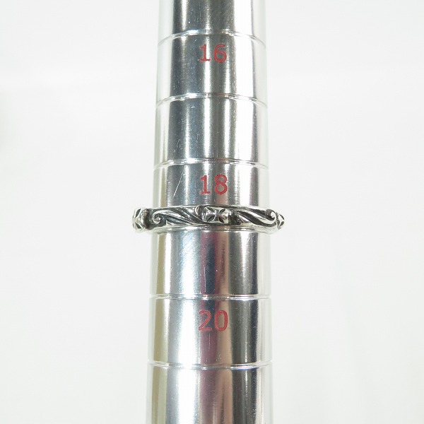 実際に弊社で買取させて頂いた(1)Bill Wall Leather/BWL/ビルウォールレザー R202 Thin クロスリング/19号の画像 8枚目