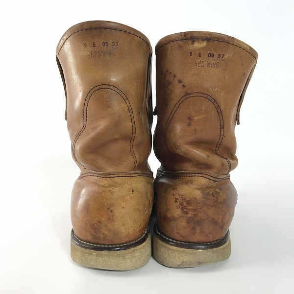 実際に弊社で買取させて頂いたRED WING/レッドウイング 90's 866 緑犬タグ アイリッシュセッター ペコスブーツ /9Eの画像 1枚目