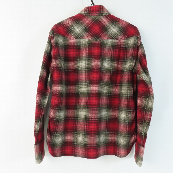 実際に弊社で買取させて頂いたTHE FLAT HEAD/フラットヘッド チェック ネルシャツ/40の画像 1枚目