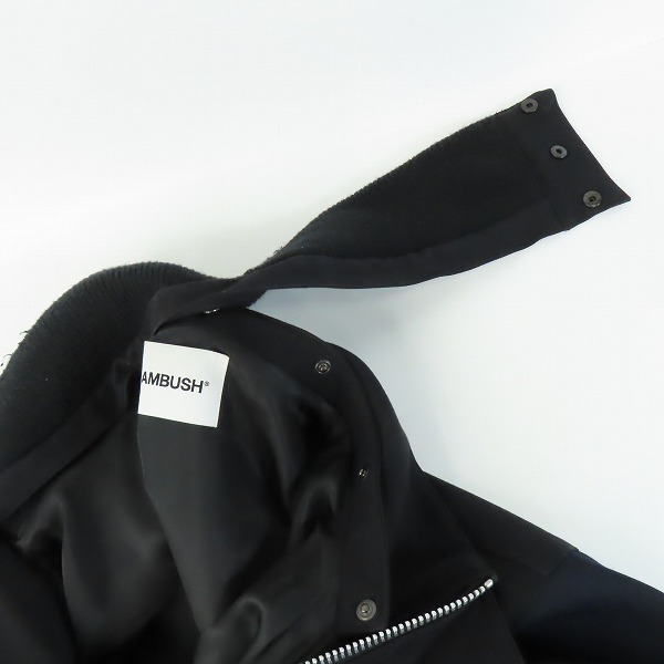 実際に弊社で買取させて頂いたAMBUSH/アンブッシュ 素材切替ジップブルゾン 12111401/3の画像 5枚目