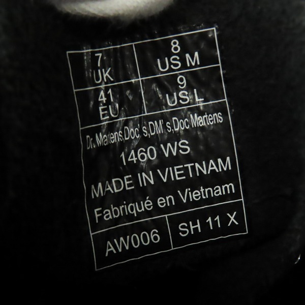 実際に弊社で買取させて頂いたDr.Martens/ドクターマーチン 8EYE/8ホール ブーツ ホワイトステッチ 1460 WS/UK7の画像 5枚目