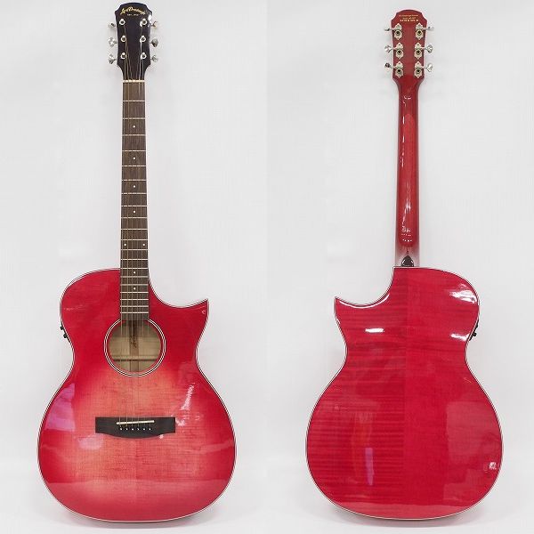 実際に弊社で買取させて頂いた★【難有り】Aria Dreadnought/アリア ドレッドノート AF107CE エレアコ/アコースティックギター ソフトケース付の画像 2枚目