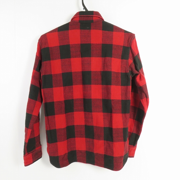 実際に弊社で買取させて頂いたTHE FLAT HEAD/フラットヘッド ブロックチェック 長袖シャツ/36の画像 1枚目