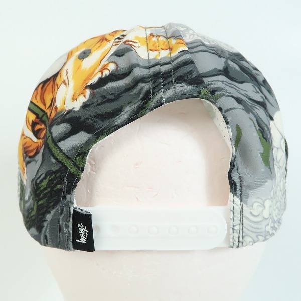 実際に弊社で買取させて頂いたstussy/ステューシー 総柄トラ/虎デザイン キャップ/帽子 O/Sの画像 3枚目