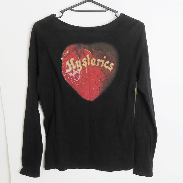 実際に弊社で買取させて頂いたHYSTERIC GLAMOUR/ヒステリックグラマー レディース スカルベリー スカル/ストロベリー ロンT 3CL-6180/Fの画像 1枚目