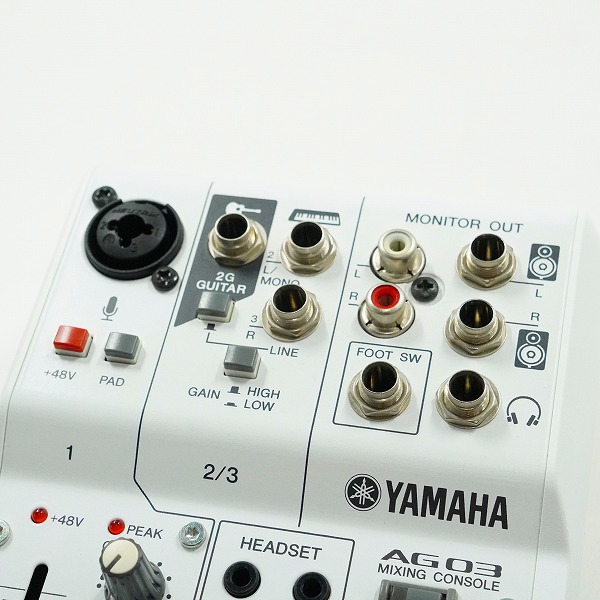 実際に弊社で買取させて頂いたYAMAHA/ヤマハ AG03 ミキシングコンソール ミキサー ウェブキャスティングミキサー 通電確認済みの画像 3枚目