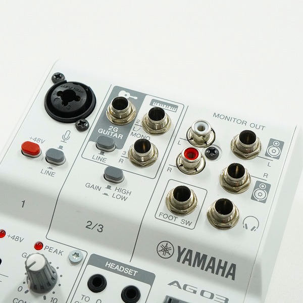 実際に弊社で買取させて頂いたYAMAHA/ヤマハ AG03 MK2 ライブストリーミングミキサー 通電確認済みの画像 3枚目