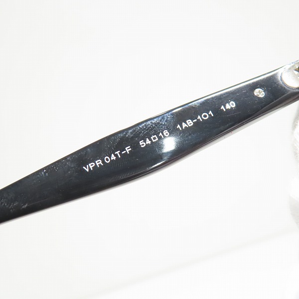 実際に弊社で買取させて頂いたPRADA JOURNAL/プラダ ジャーナル メガネフレーム アイウェア VPR04T-F/ブラックの画像 6枚目