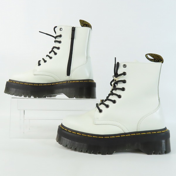 実際に弊社で買取させて頂いた【未使用】Dr.Martens/ドクターマーチン JADON/ジェイドン サイドジップ 8ホールブーツ ホワイト UK6の画像 3枚目