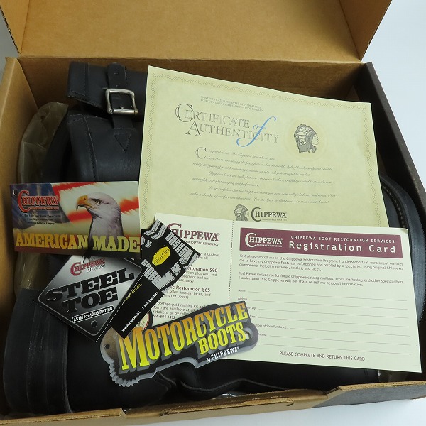 実際に弊社で買取させて頂いたCHIPPEWA/チペワ スチールトゥ レザー エンジニアブーツ 27863 /8Eの画像 8枚目