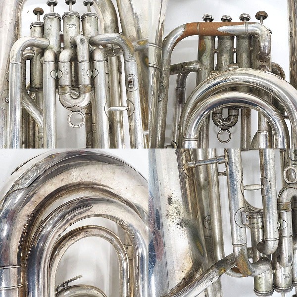 実際に弊社で買取させて頂いた★【使用感有り】YAMAHA/ヤマハ YEB-321S チューバ 銀メッキ仕上げ ハードケース付の画像 7枚目