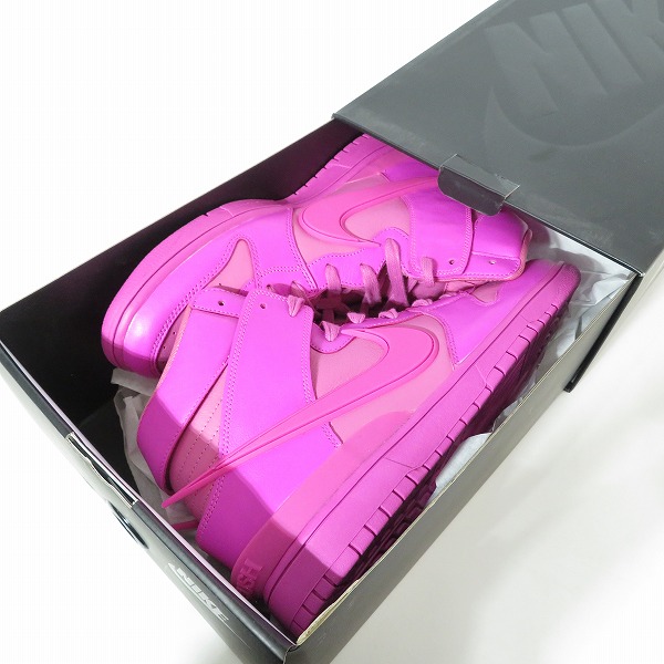 実際に弊社で買取させて頂いたNIKE×AMBUSH/ナイキ×アンブッシュ DUNK HIGH PINK/ダンクハイ ピンク CU7544-600/29の画像 8枚目