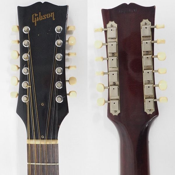 実際に弊社で買取させて頂いた★Gibson/ギブソン B-25-12 12弦アコースティックギター/アコギ ビンテージ チップボードケース付の画像 2枚目