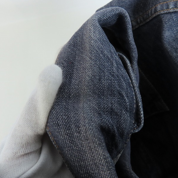 実際に弊社で買取させて頂いたEURO LEVI’S/ユーロ リーバイス 1st 大戦モデル デニムジャケット チュニジア製 70501-0404/Mの画像 7枚目