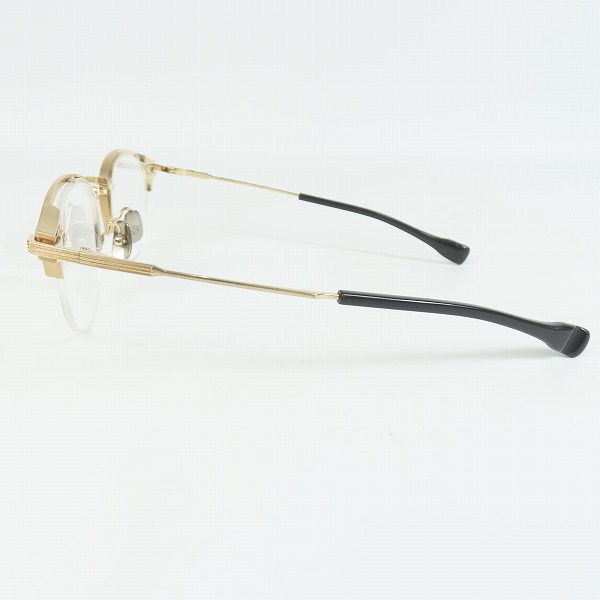 実際に弊社で買取させて頂いた999.9/フォーナインズ ハーフリム 眼鏡/メガネフレーム/アイウェア S-351Tの画像 2枚目