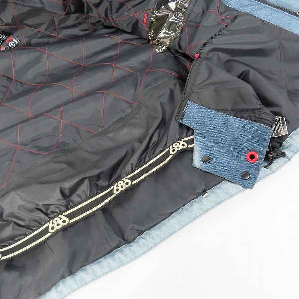 実際に弊社で買取させて頂いた686×DIESEL/シックスエイトシックス×ディーゼル 55DSL Americana Denim Jacket デニム スノーボードウェア Mの画像 7枚目