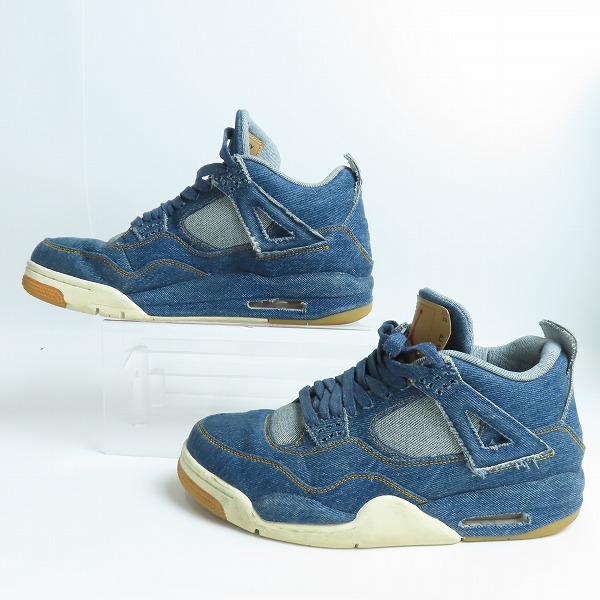 実際に弊社で買取させて頂いたNIKE×LEVIS/ナイキ×リーバイス AIR JORDAN 4 RETRO NRG/エア ジョーダン 4 レトロ AO2571-401/27.5の画像 3枚目