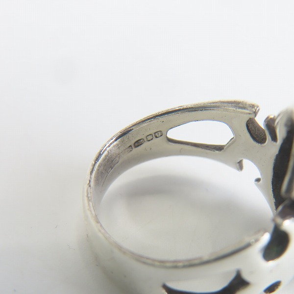 実際に弊社で買取させて頂いたCRAZY PIG/クレイジーピッグ カッタウェイ スカルリング 17号の画像 7枚目