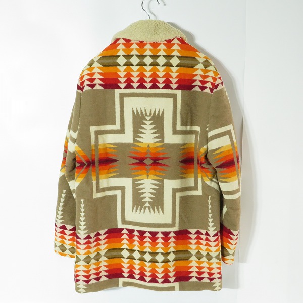 実際に弊社で買取させて頂いたPENDLETON/ペンドルトン ネイティブ柄 コート/40の画像 1枚目
