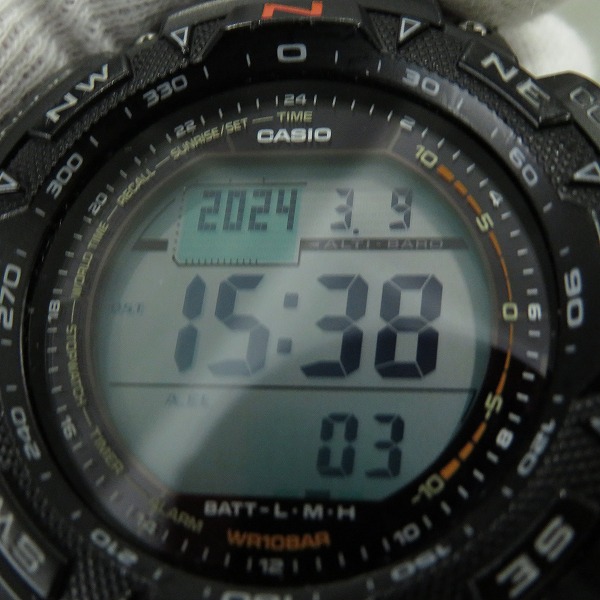 実際に弊社で買取させて頂いたCASIO/カシオ PROTREK/プロトレック トリプルセンサー タフソーラー PRG-240-3JFの画像 4枚目