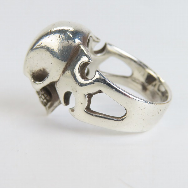 実際に弊社で買取させて頂いたCRAZY PIG/クレイジーピッグ カッタウェイ スカルリング 17号の画像 2枚目