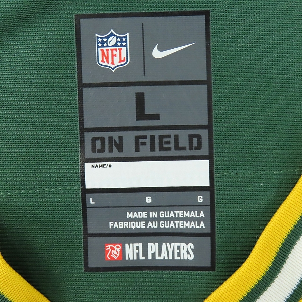 NIKE/ナイキ NFL グリーンベイ・パッカーズ ゲームシャツ #12 アーロン